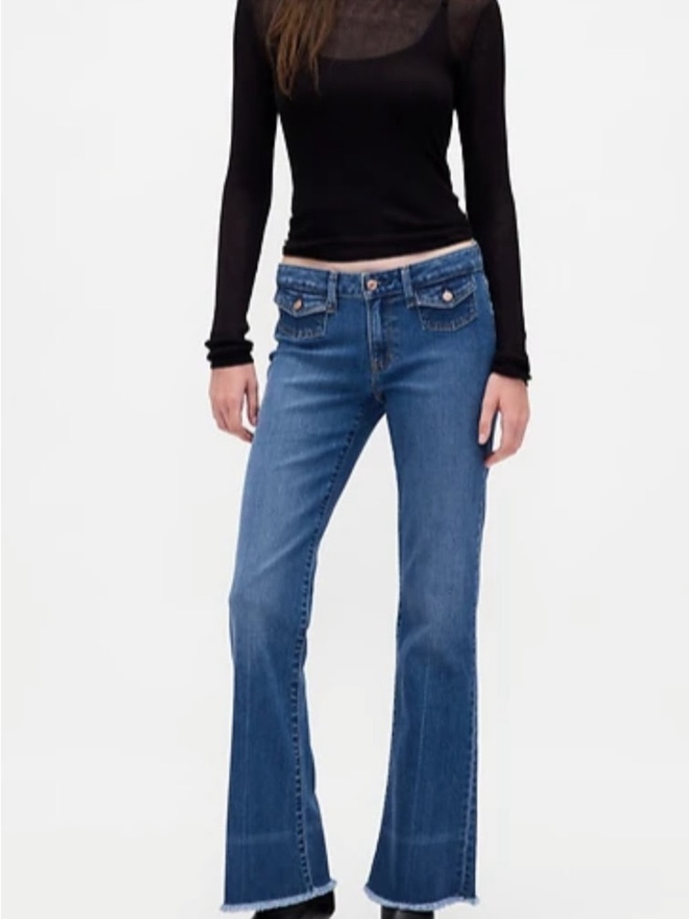 GAP Low Rise Long & Lean Jeans - Indigo - size 10 - like new